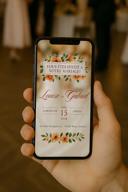 Flyer mariage digital